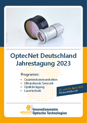 Programmheft der OptecNet Jahrestagung 2023